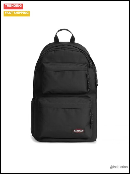 24L Padded Double Backpack with Laptop Sleeve, Bottle Holder, Polyester main image 5